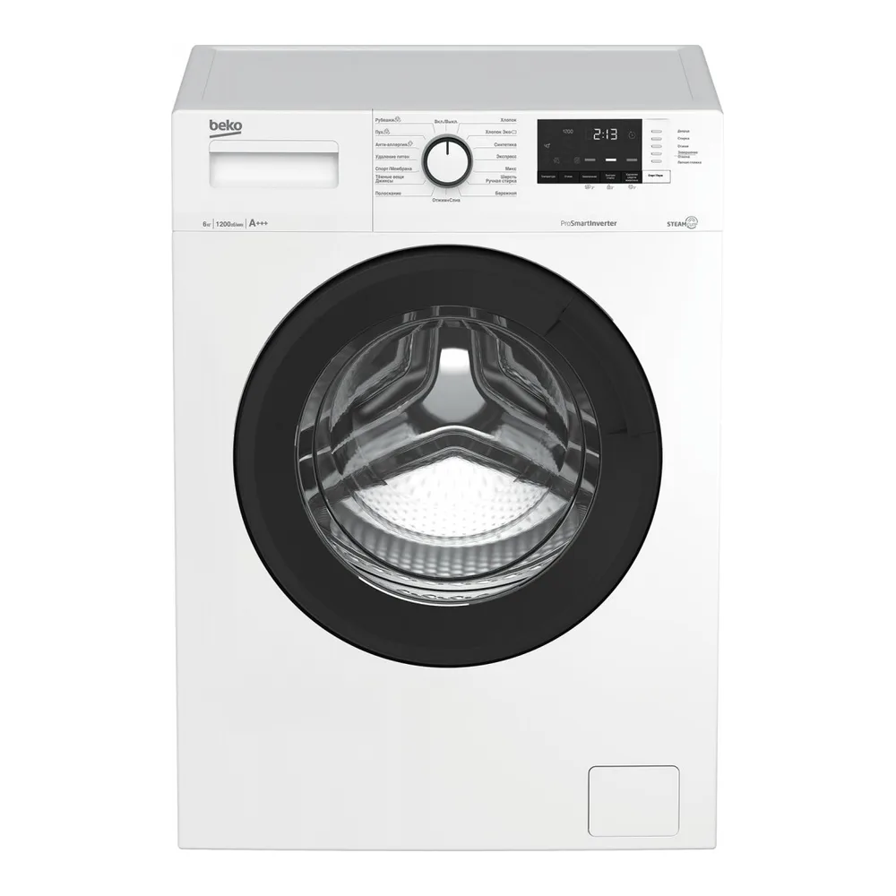 Стиральная машина Beko WSRE6612ZAWI BY, белая