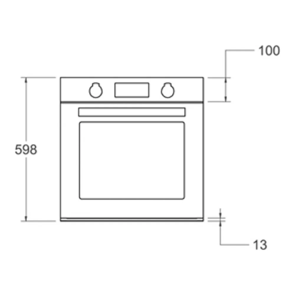 Схема встраивания Духовой шкаф Bertazzoni FMOD6117CTB1