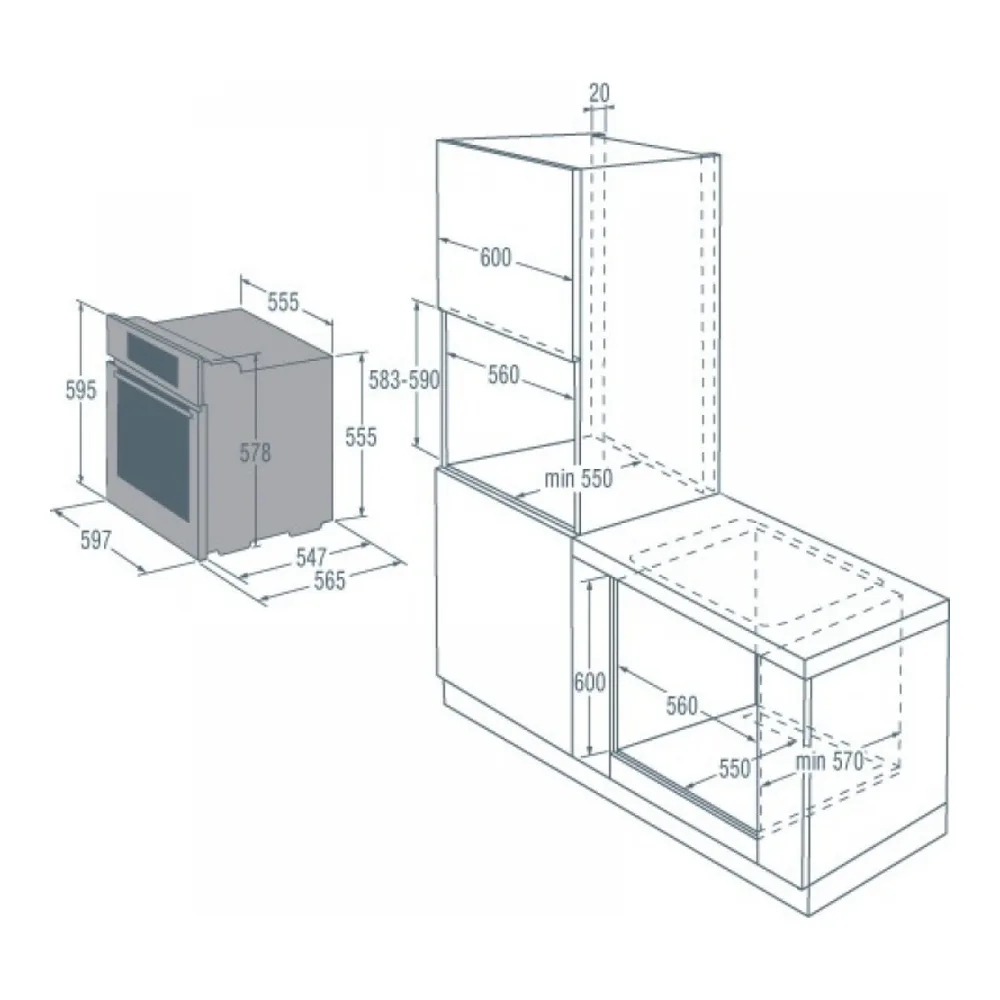 Духовой шкаф GORENJE GO 876 X