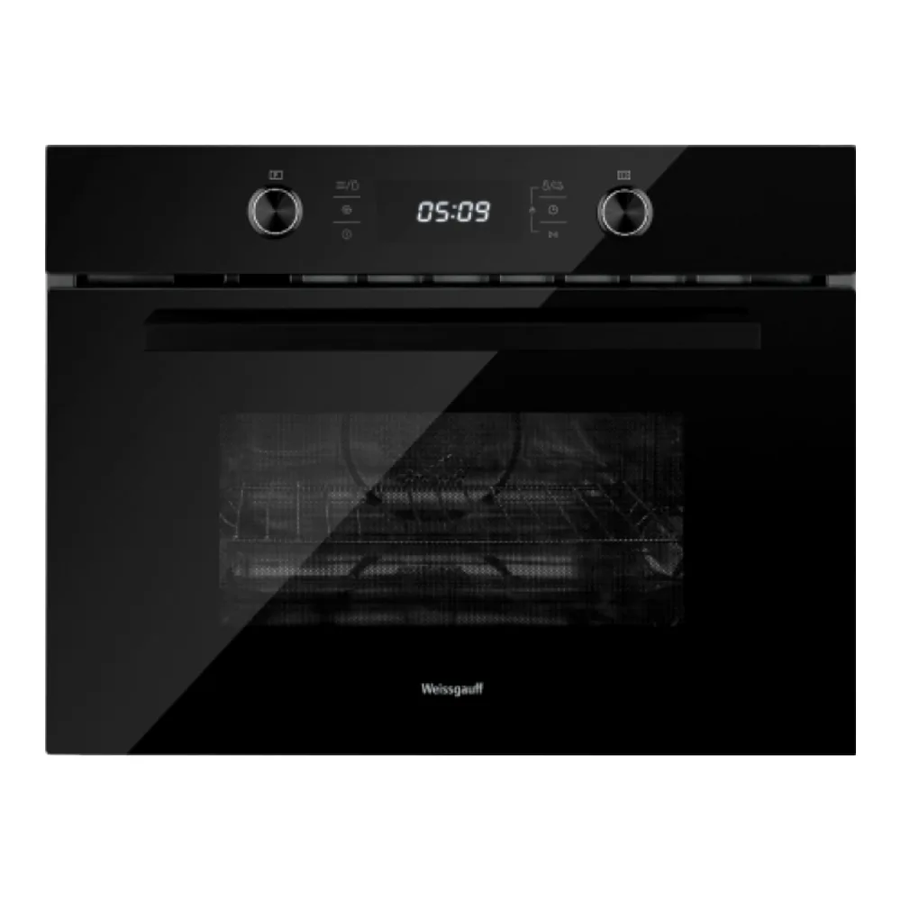 Духовой шкаф с СВЧ WEISSGAUFF OE 449 PDB BLACK EDITION