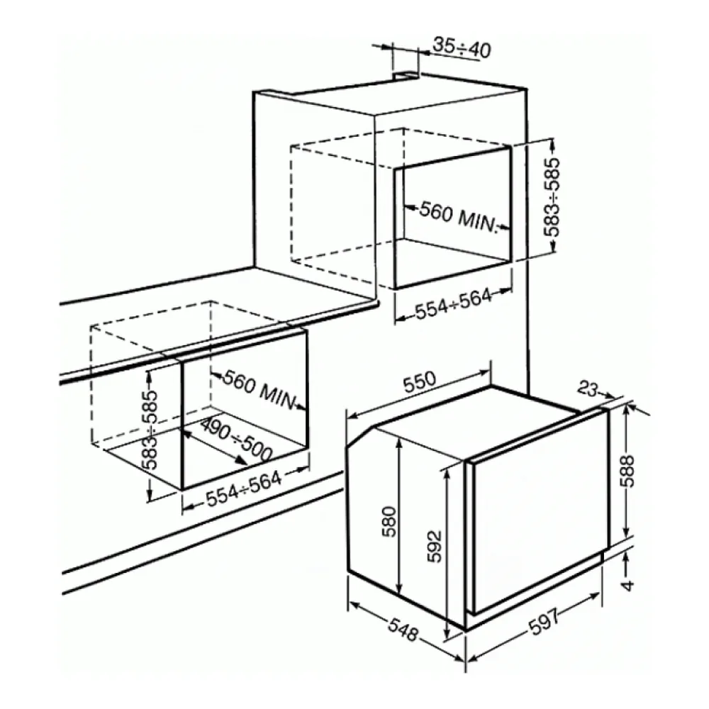 Духовой шкаф SMEG SF6922PPZE
