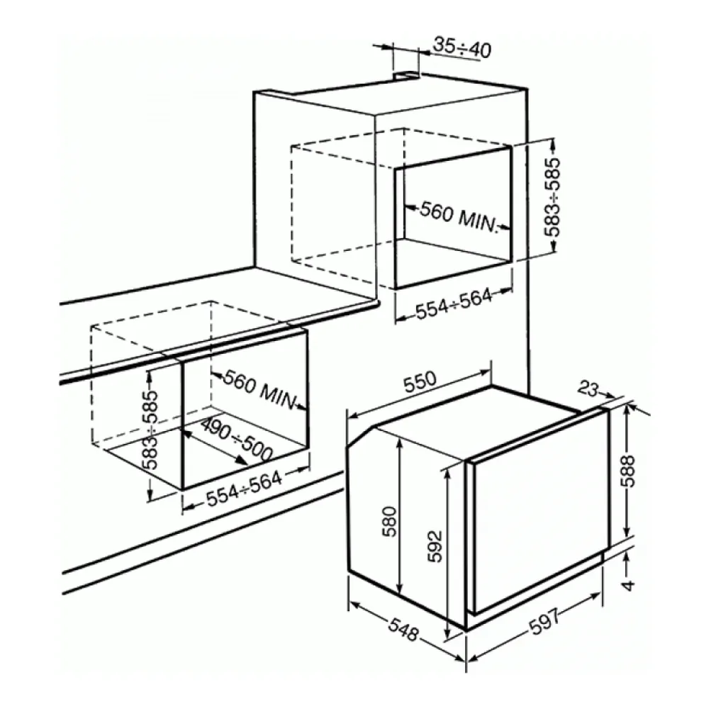 Духовой шкаф SMEG SF6922PPZE1