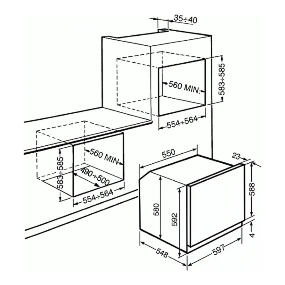 Духовой шкаф SMEG SFP 6604 PNRE
