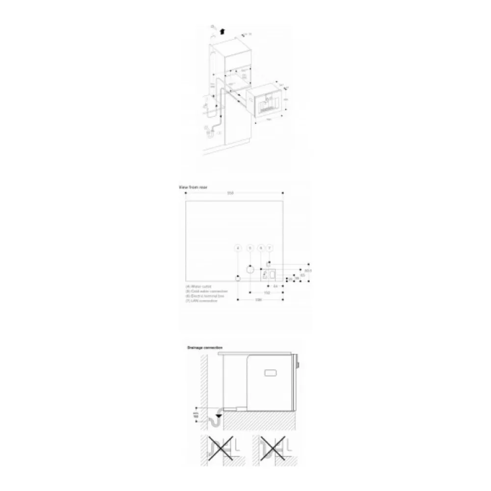 Схема встраивания Встраиваемая кофемашина Gaggenau CM 470-112