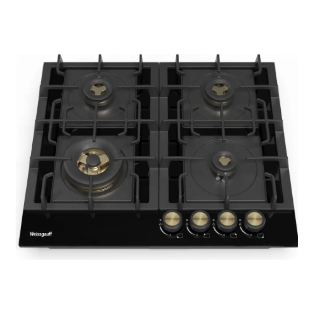 Газовая варочная панель WEISSGAUFF HGG 641 BV VOLCANO BURNER NANO MATT GLASS