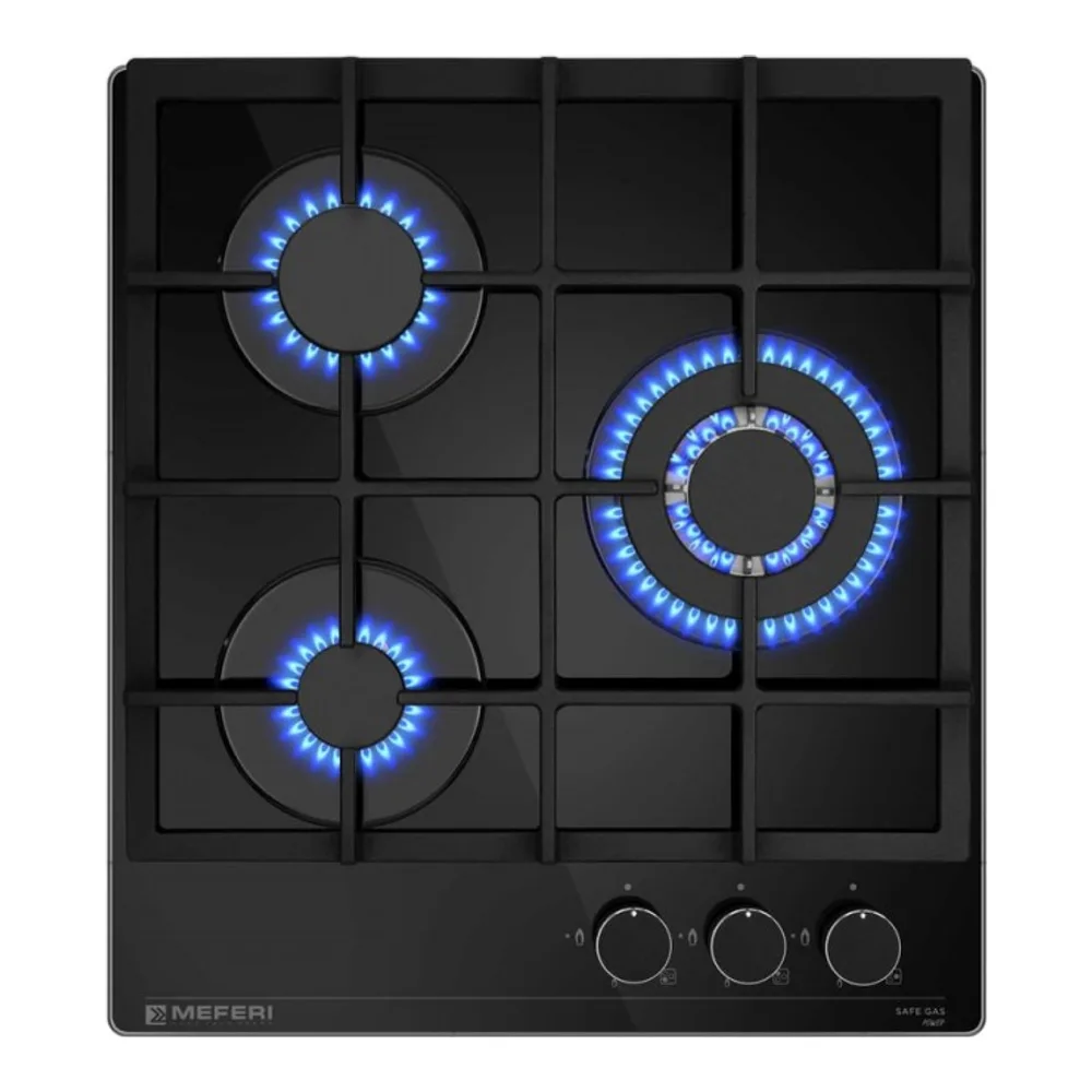 Газовая варочная панель MEFERI MGH453BK GLASS POWER
