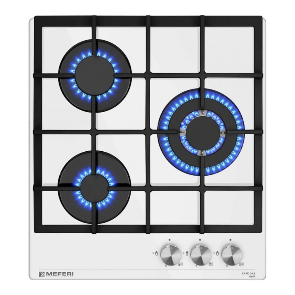 Газовая варочная панель MEFERI MGH453WH GLASS POWER