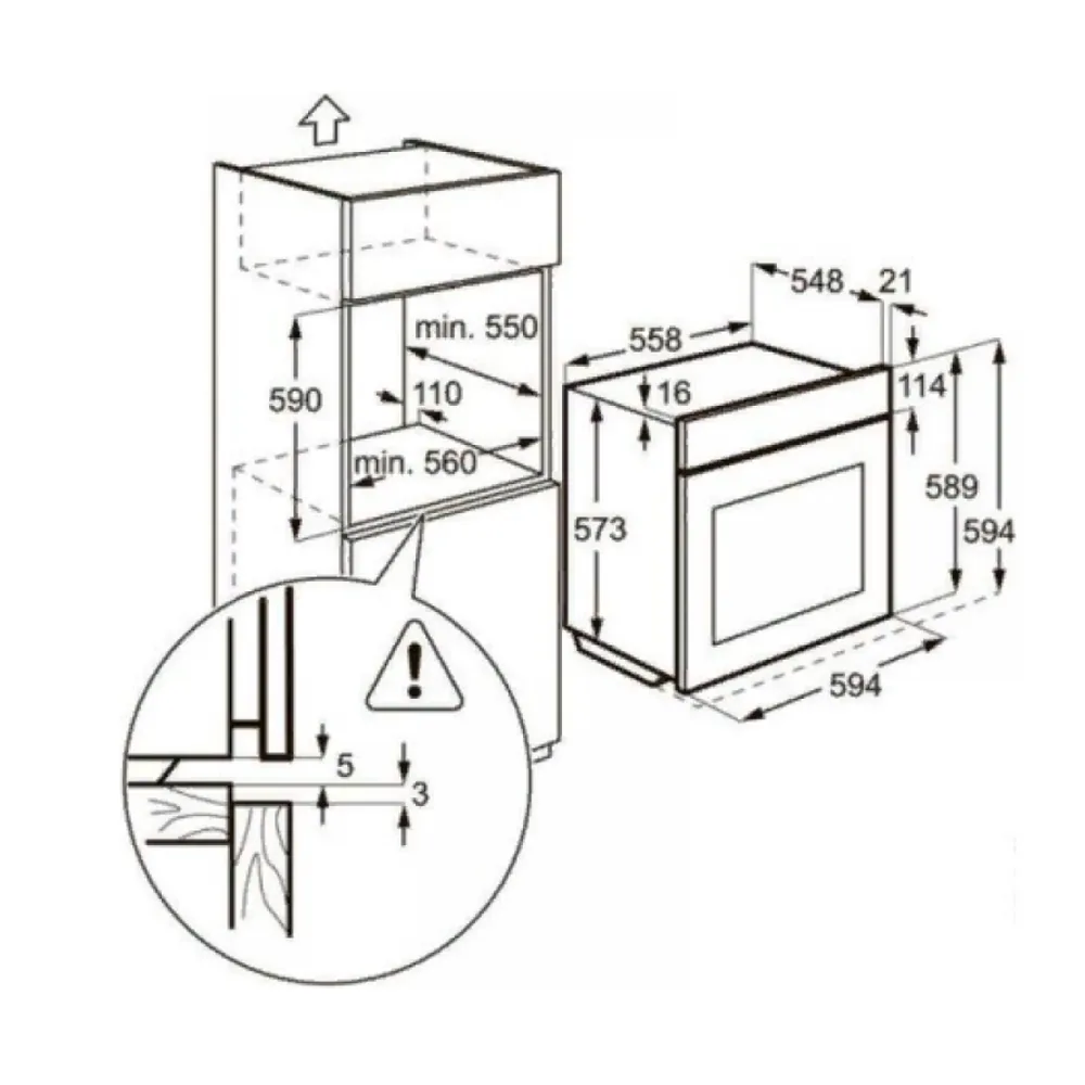 Газовый духовой шкаф ZANUSSI ZOG511217C
