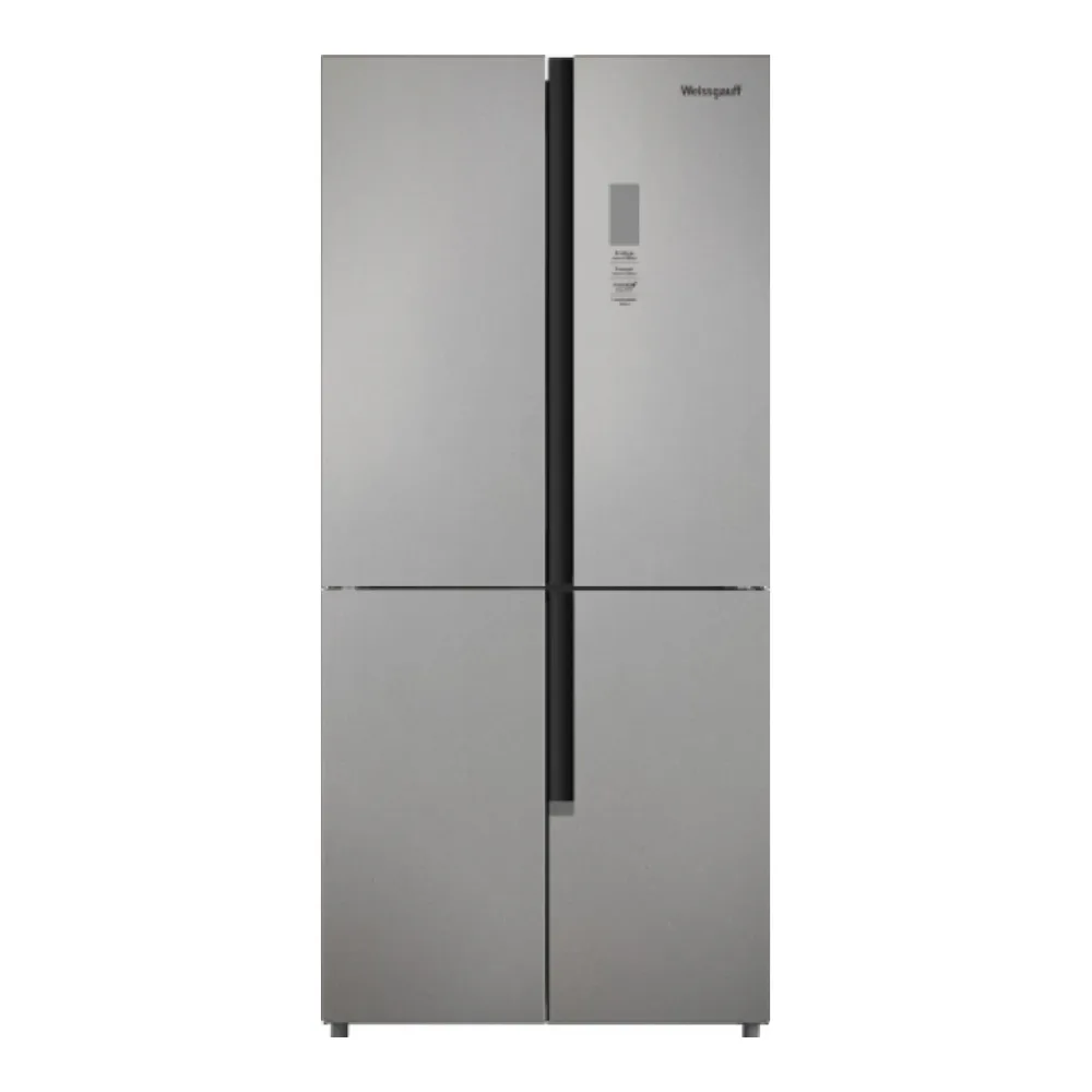 Холодильник WEISSGAUFF WCD 450 BRU STEEL GLASS NOFROST INVERTER