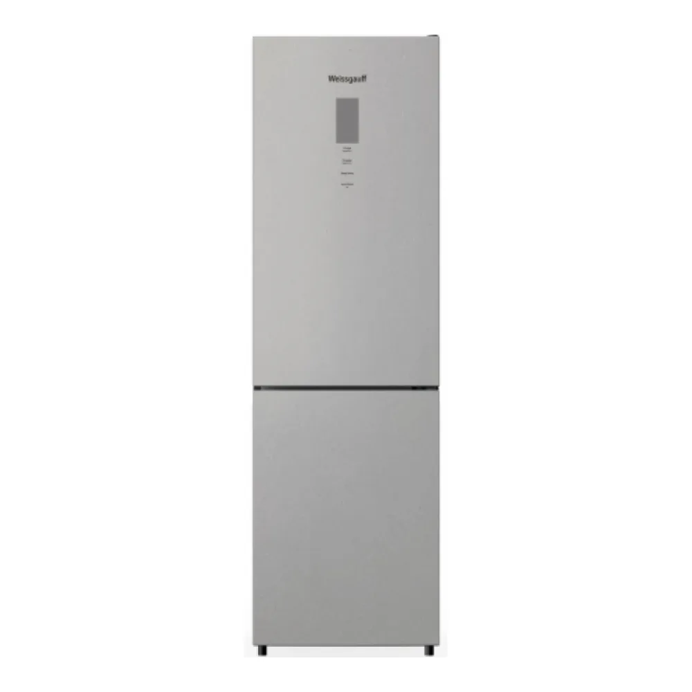 Холодильник WEISSGAUFF WRK 195 D FULL NOFROST BRU STEEL GLASS