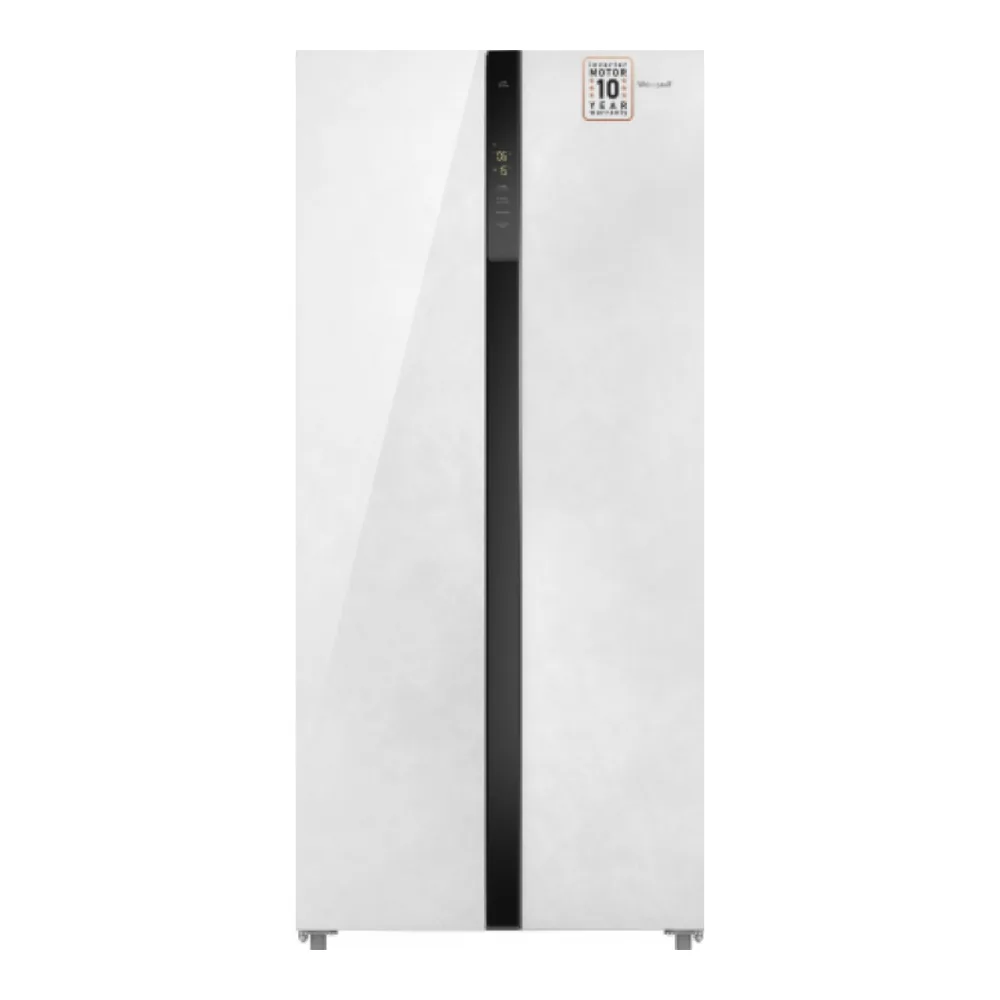 Холодильник WEISSGAUFF WSBS 500 INVERTER NOFROST WHITE ROCK GLASS
