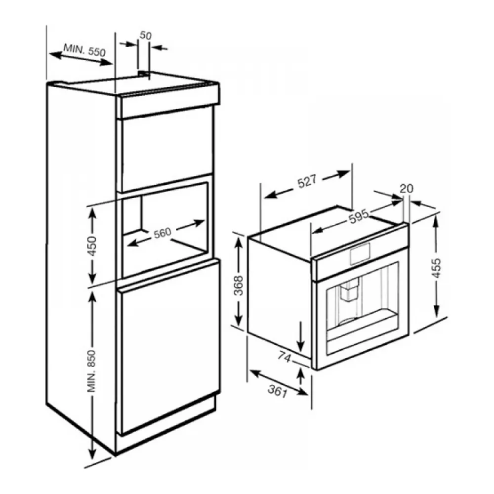 Кофемашина SMEG CMSC45NE