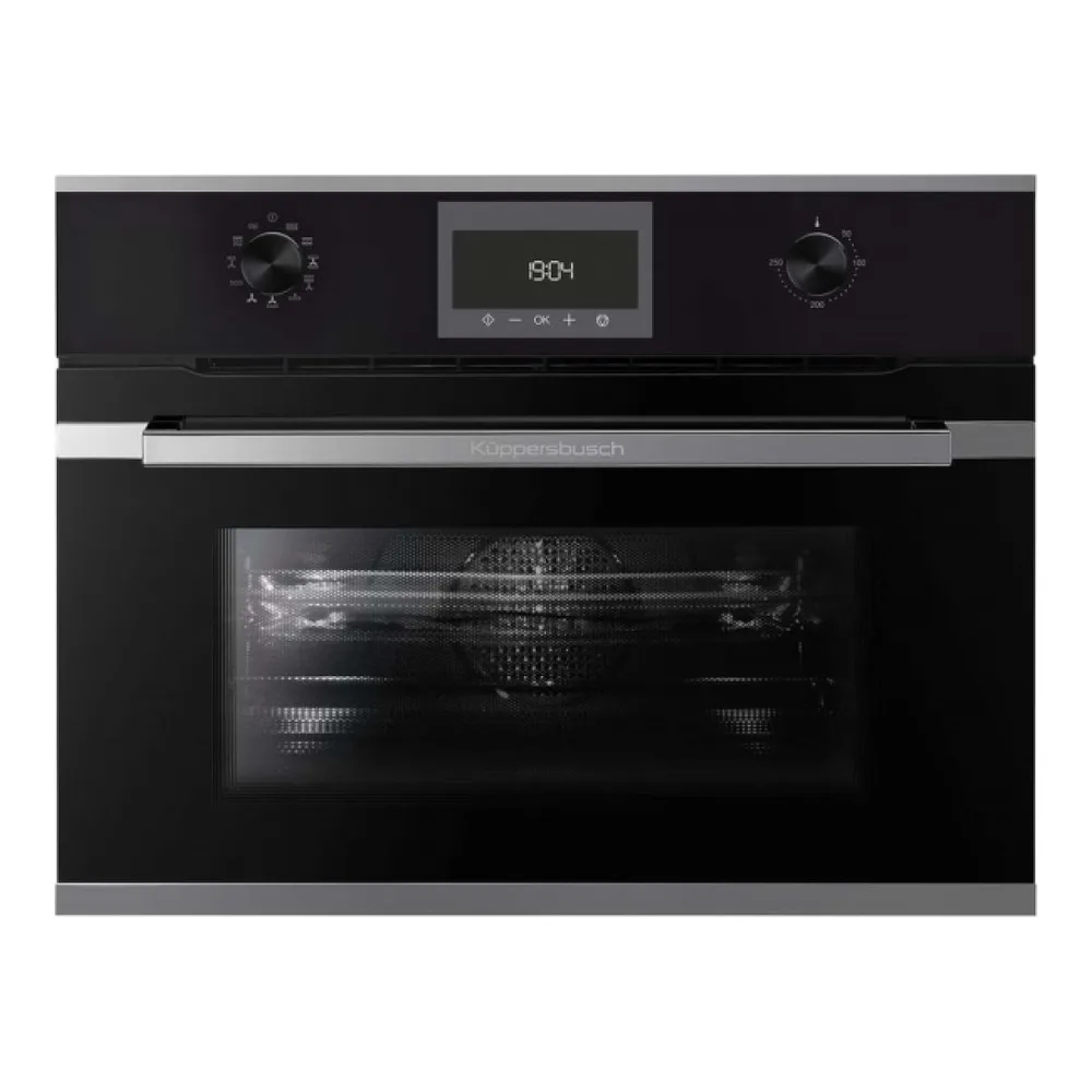 Компактный духовой шкаф с СВЧ KUPPERSBUSCH CBM 6330.0 S3 SILVER CHROME