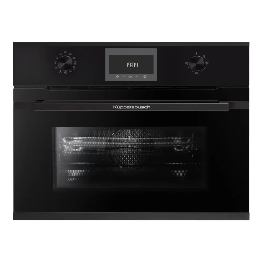 Компактный духовой шкаф с СВЧ KUPPERSBUSCH CBM 6330.0 S5 BLACK VELVET