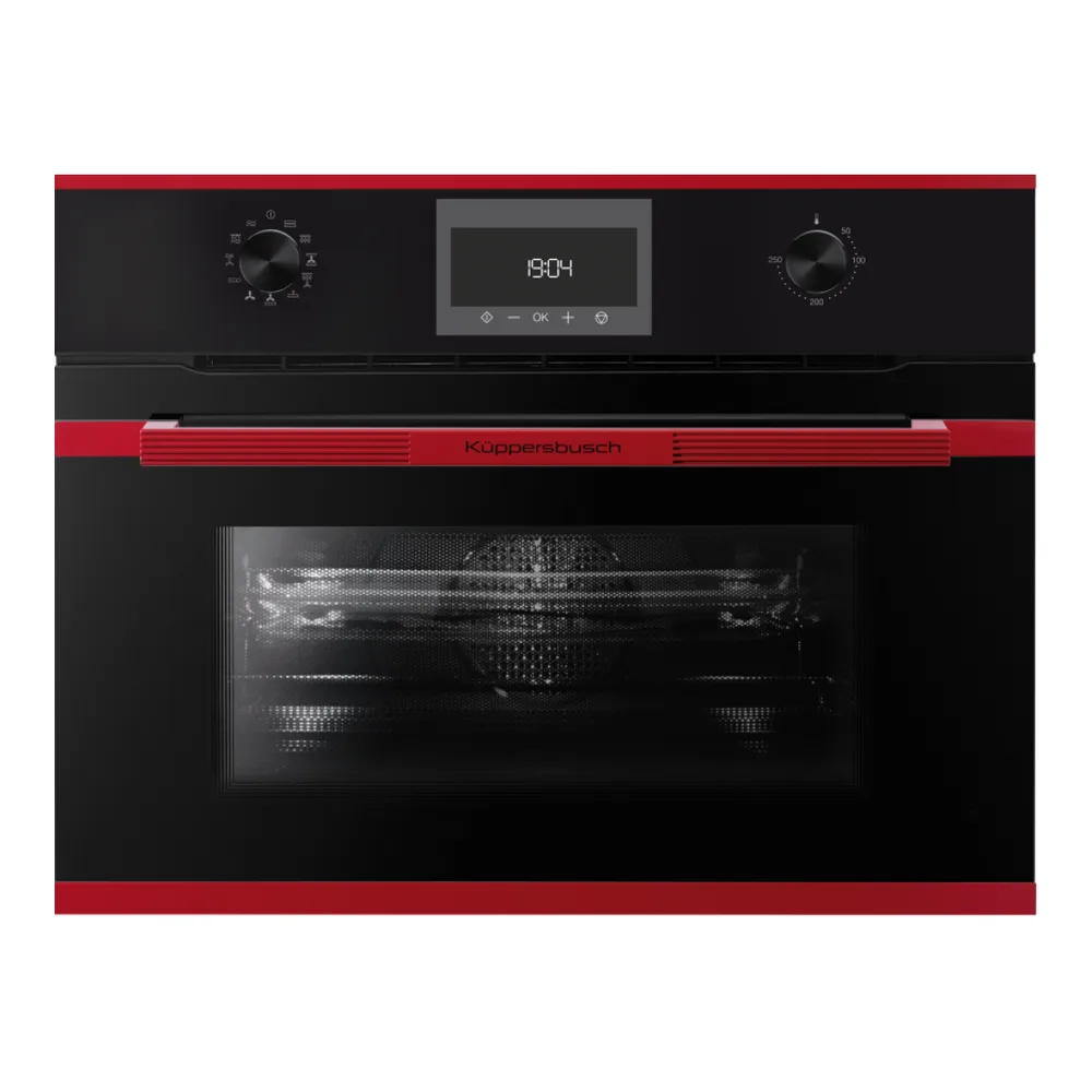 Компактный духовой шкаф с СВЧ KUPPERSBUSCH CBM 6330.0 S8 HOT CHILI
