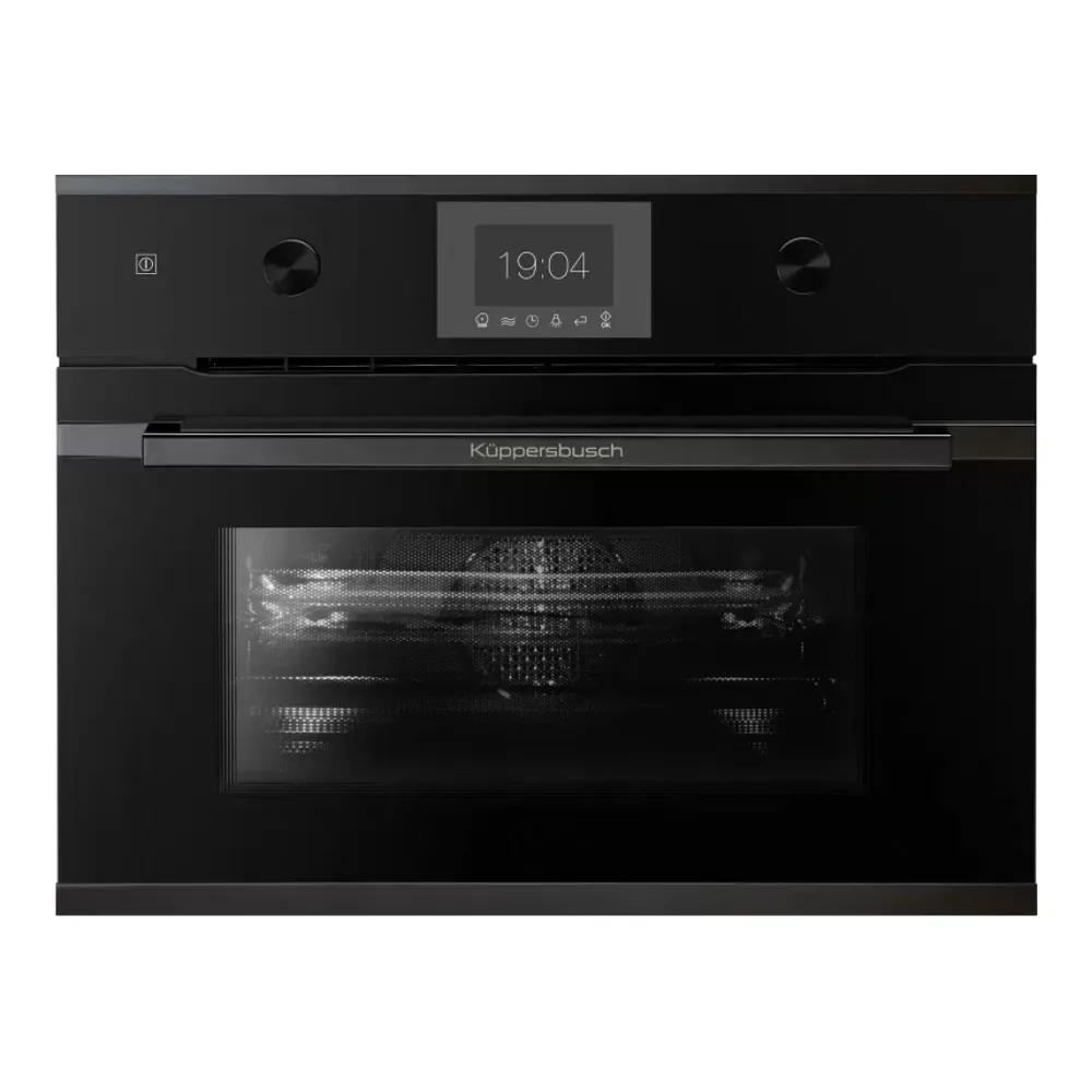 Компактный духовой шкаф с СВЧ KUPPERSBUSCH CBM 6350.0 S2 BLACK CHROME