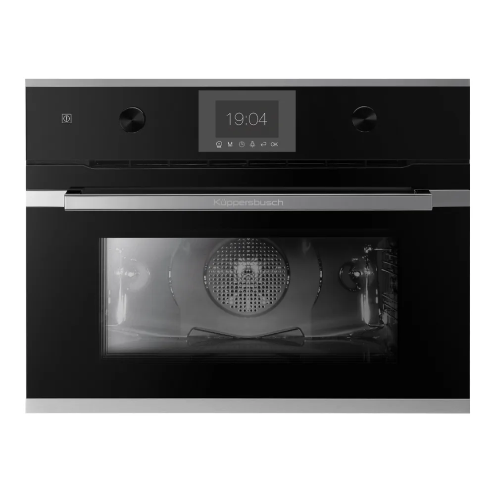 Компактный духовой шкаф с СВЧ KUPPERSBUSCH CBM 6350.0 S3 SILVER CHROME