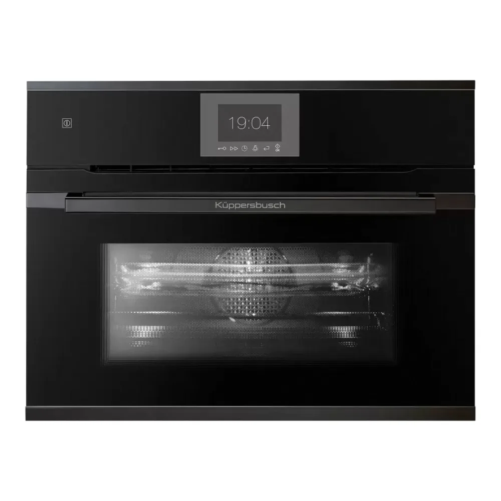 Компактный духовой шкаф с СВЧ KUPPERSBUSCH CBM 6550.0 S2 BLACK CHROME