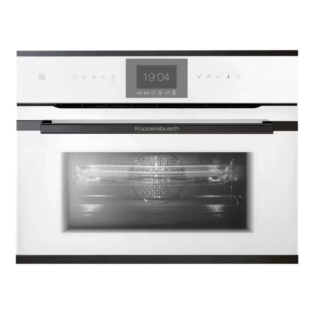Компактный духовой шкаф с СВЧ KUPPERSBUSCH CBM 6550.0 W2 BLACK CHROME