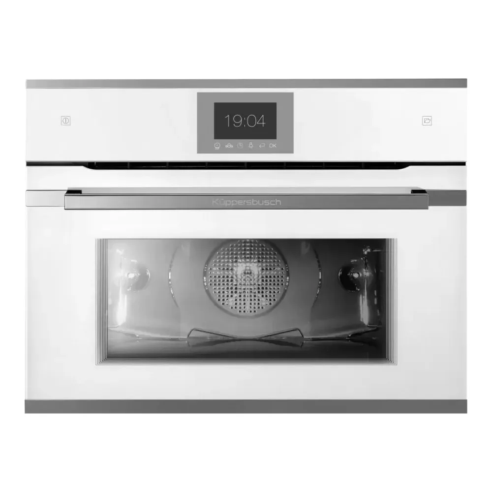 Компактный духовой шкаф с паром KUPPERSBUSCH CBD 6550.0 W3 SILVER CHROME
