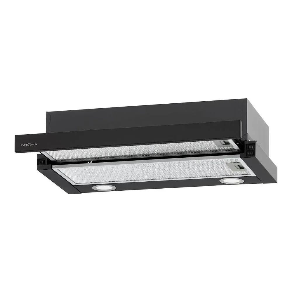 Встраиваемая вытяжка Krona KAMILLA T 600 BLACK (1 мотор)