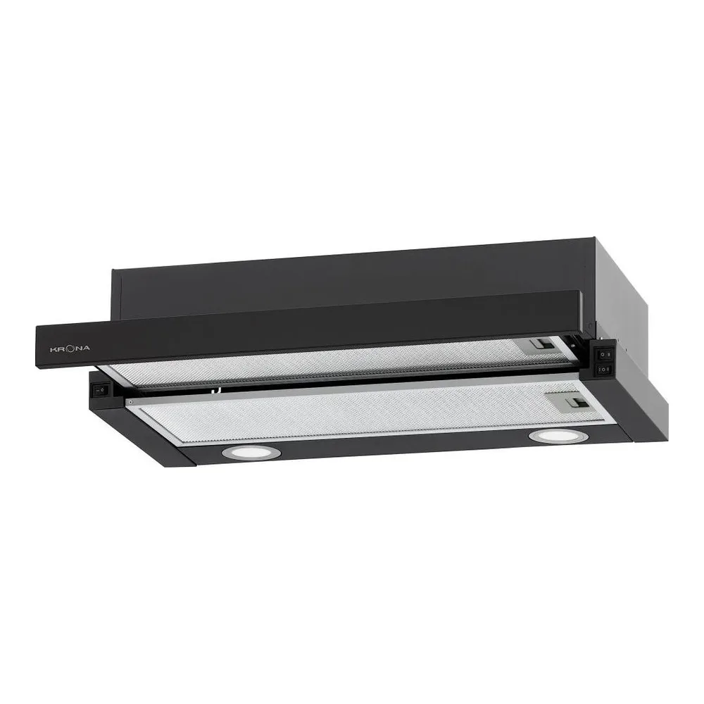 Встраиваемая вытяжка Krona KAMILLA T 600 BLACK (2 мотора)