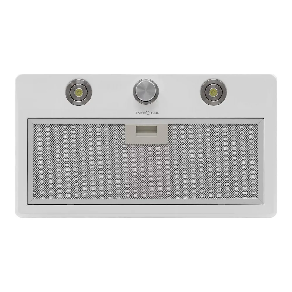 Встраиваемая вытяжка KRONA SVEN 600 white one knob