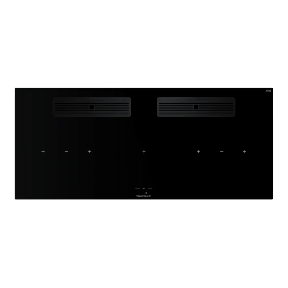 Индукционная варочная поверхность с вытяжкой Kuppersbusch KMI 12850.0 SR-E Black Chrome