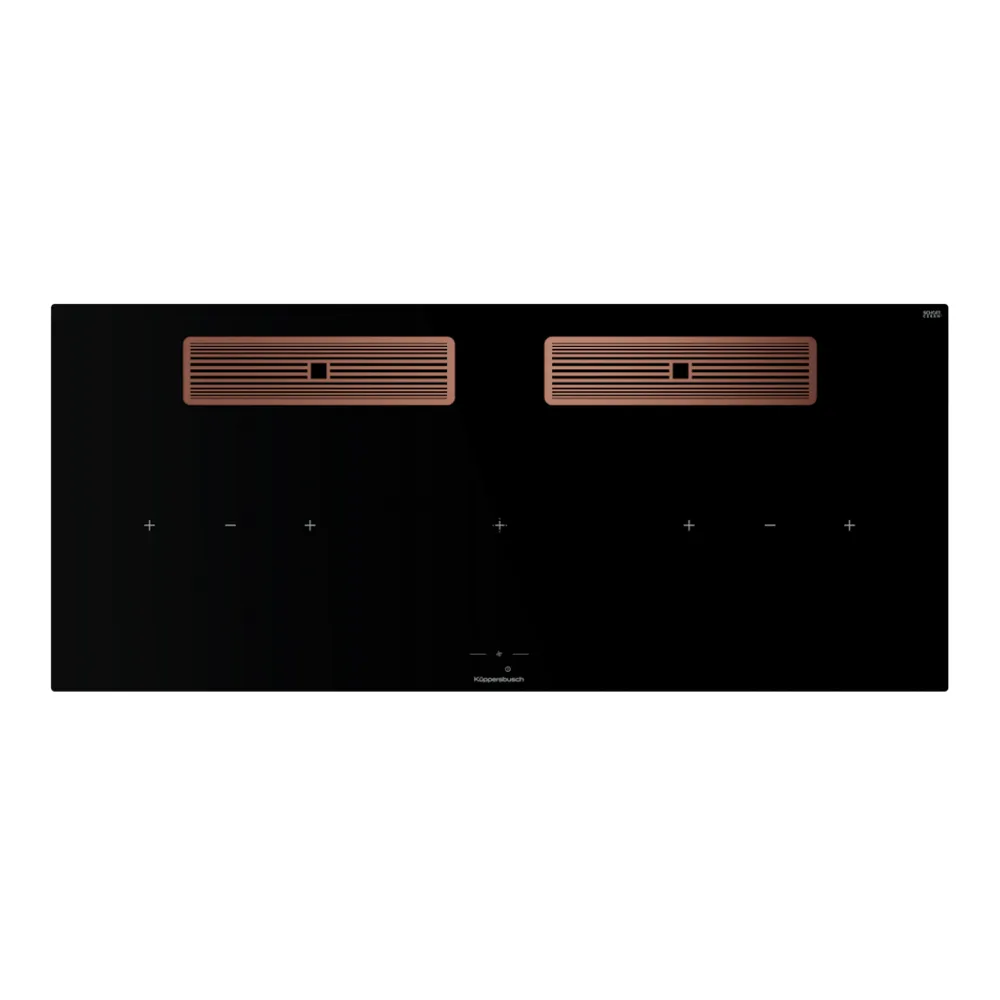 Индукционная варочная поверхность с вытяжкой Kuppersbusch KMI 12850.0 SR-E Copper