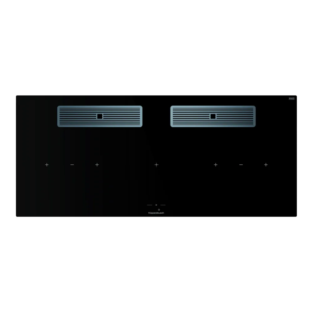 Индукционная варочная поверхность с вытяжкой Kuppersbusch KMI 12850.0 SR-E Stainless steel