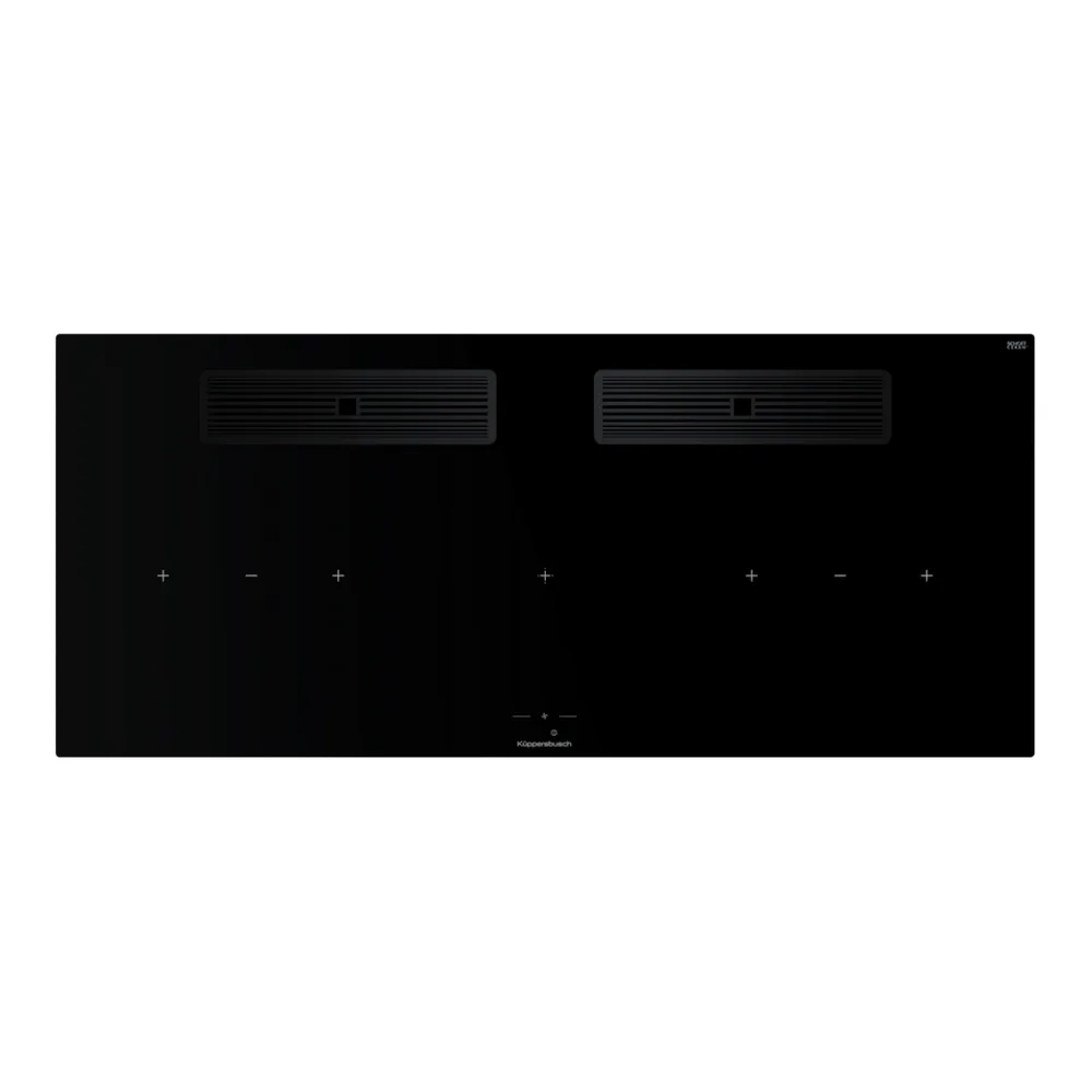 Индукционная варочная поверхность с вытяжкой Kuppersbusch KMI 12850.0 SR-S Black Chrome