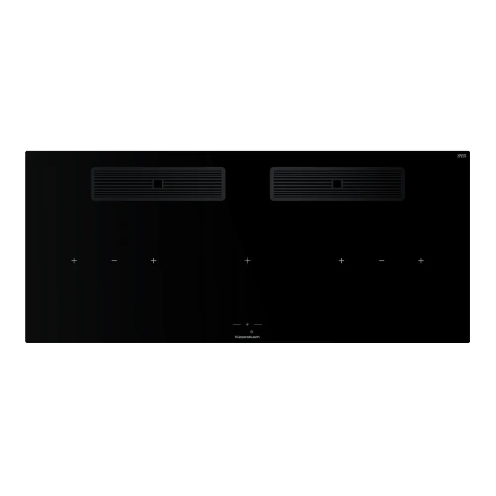 Индукционная варочная поверхность с вытяжкой Kuppersbusch KMI 12850.0 SR-S Black Velvet