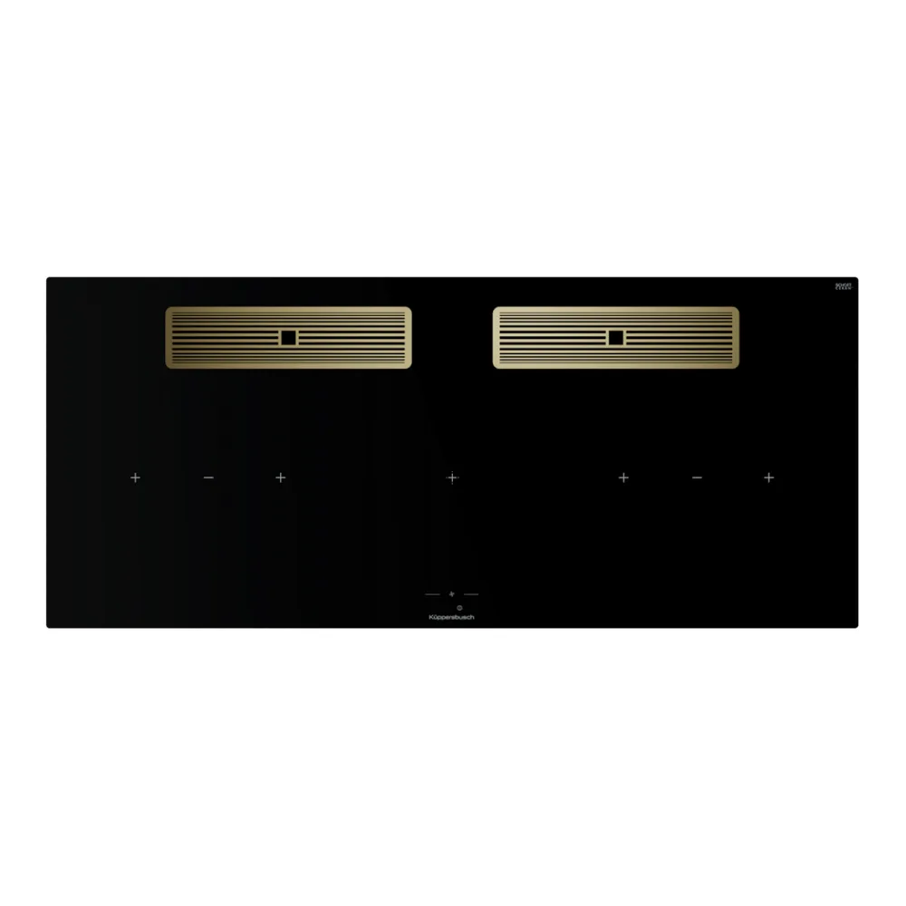 Индукционная варочная поверхность с вытяжкой Kuppersbusch KMI 12850.0 SR-S Gold