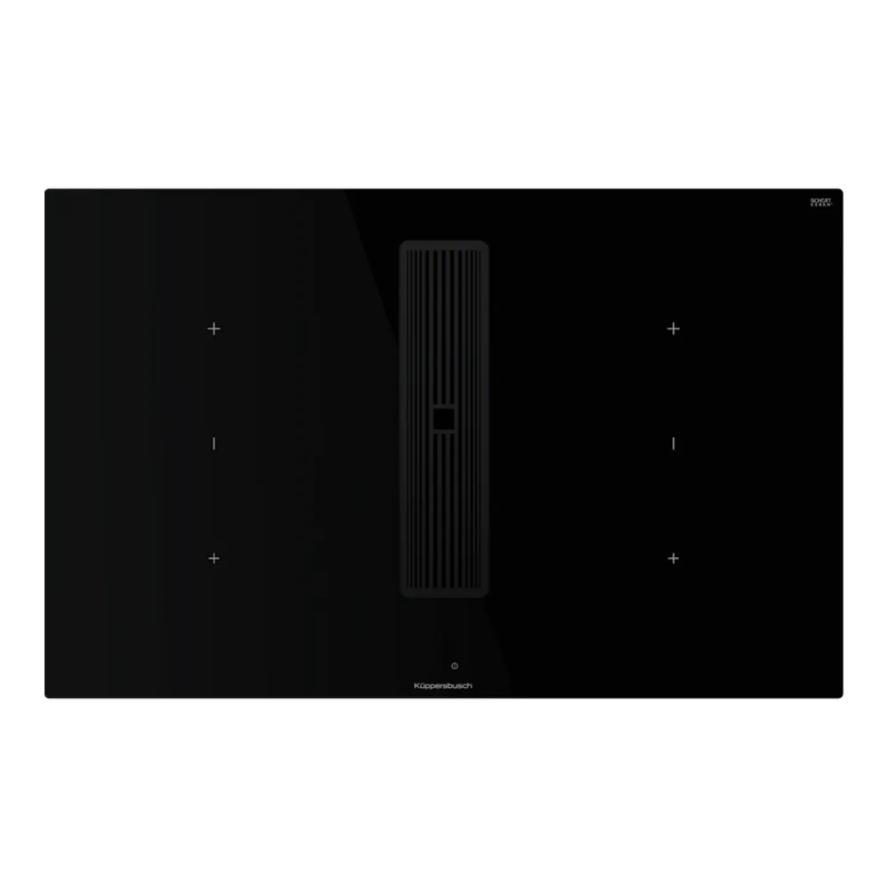 Индукционная варочная панель с вытяжкой Kuppersbusch KMI 8350.0 SR Black Velvet