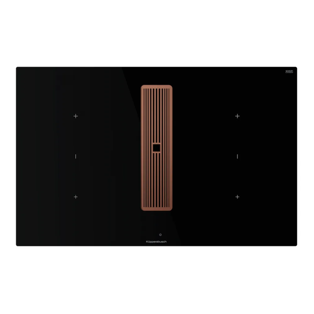 Индукционная варочная панель с вытяжкой Kuppersbusch KMI 8350.0 SR Copper