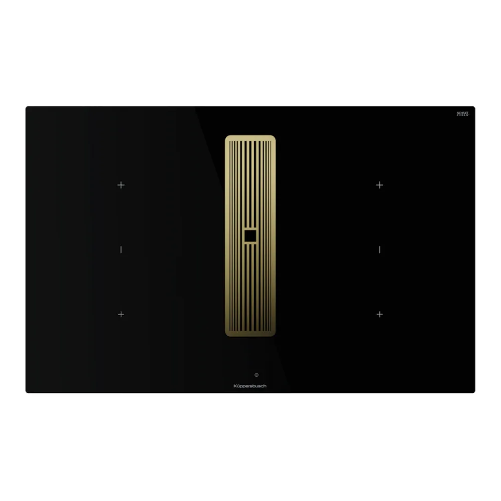 Индукционная варочная панель с вытяжкой Kuppersbusch KMI 8350.0 SR Gold