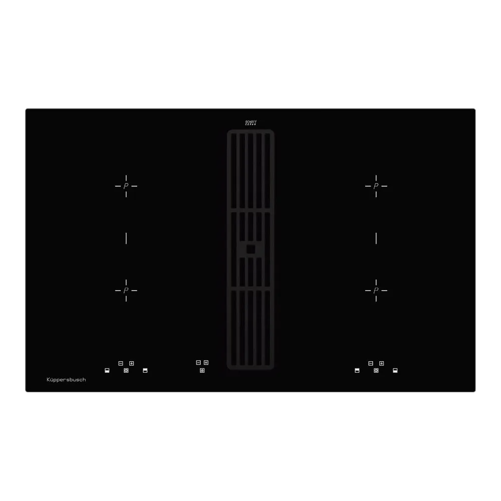 Индукционная варочная панель с вытяжкой Kuppersbusch KMI 8500.0 SR Black Velvet