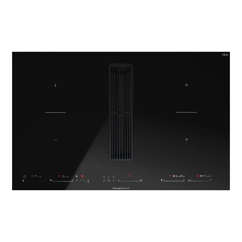 Варочная панель с вытяжкой Kuppersbusch KMI 8590.0 SR Black Chrome