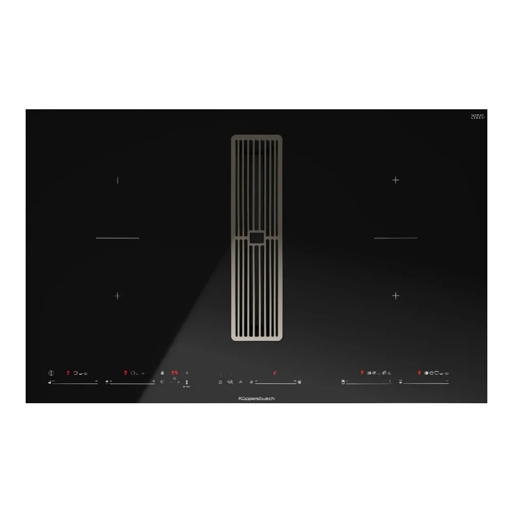 Варочная панель с вытяжкой Kuppersbusch KMI 8590.0 SR Silver Chrome