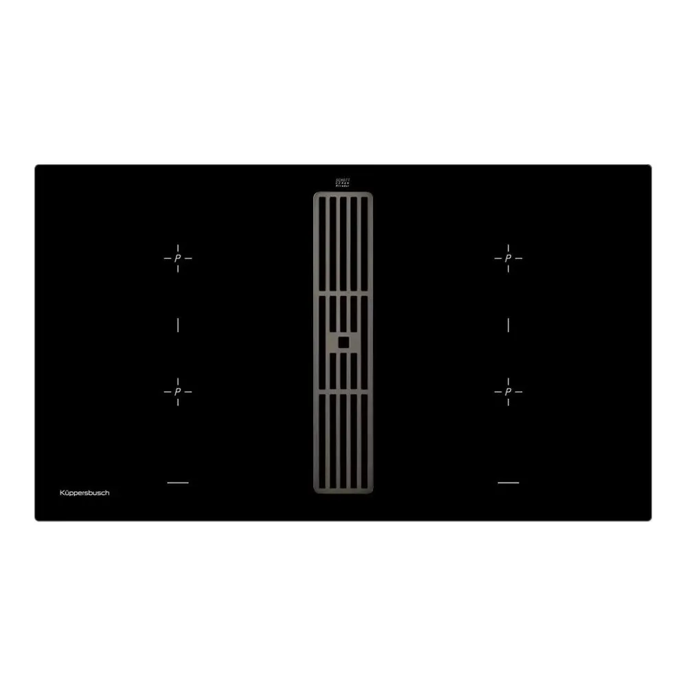 Варочная панель с вытяжкой Kuppersbusch KMI 9850.0 SR Black Chrome