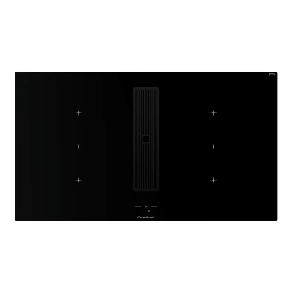 Индукционная варочная поверхность с вытяжкой Kuppersbusch KMI 9850.1 SR-E Black Velvet