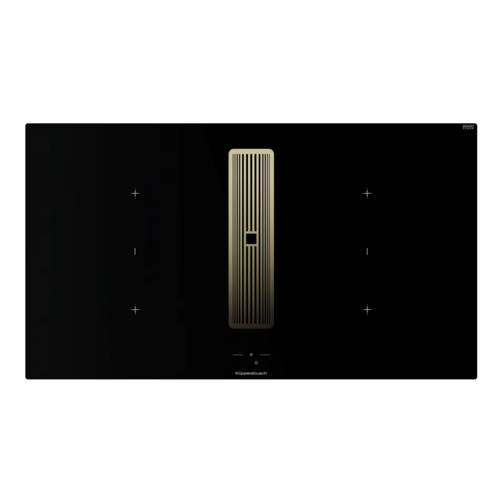 Индукционная варочная поверхность с вытяжкой Kuppersbusch KMI 9850.1 SR-E Gold