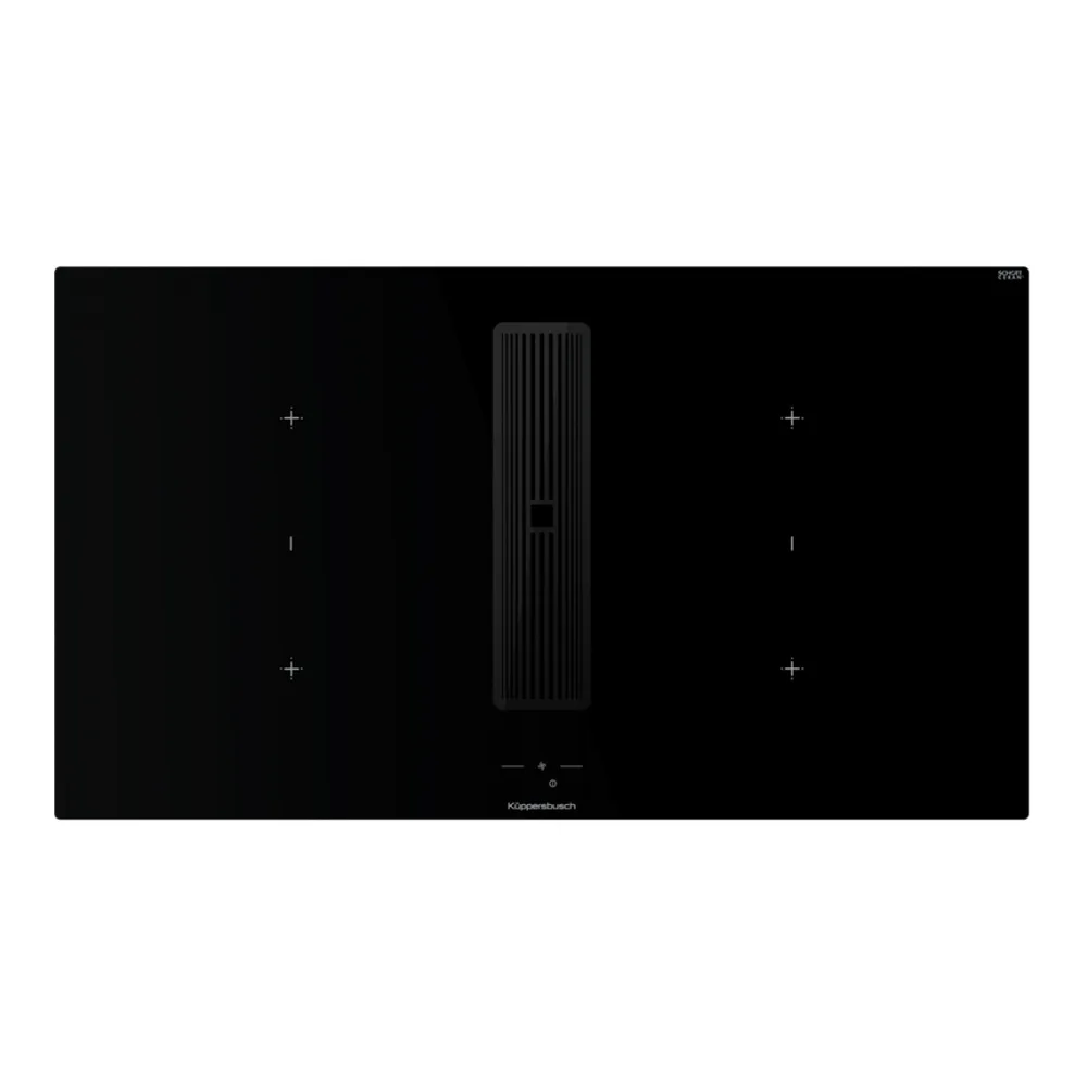 Индукционная варочная поверхность с вытяжкой Kuppersbusch KMI 9850.1 SR-S Black Chrome