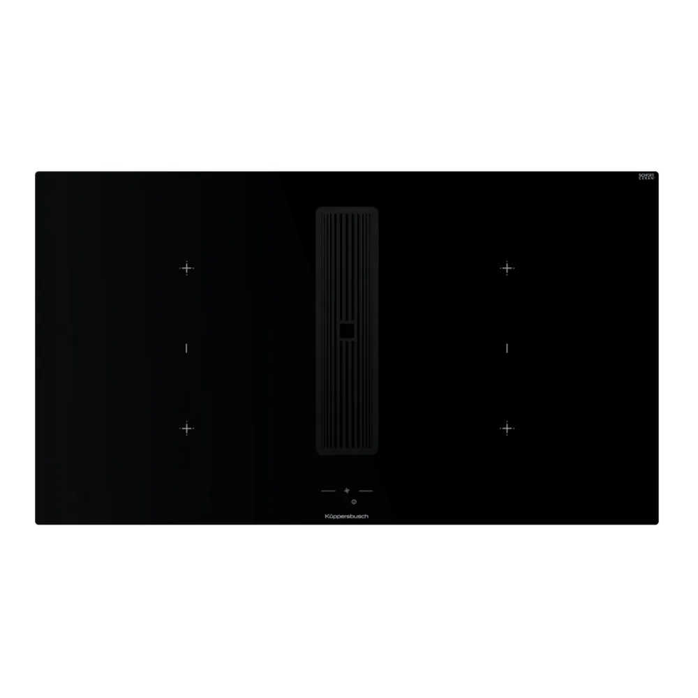 Индукционная варочная поверхность с вытяжкой Kuppersbusch KMI 9850.1 SR-S Black Velvet