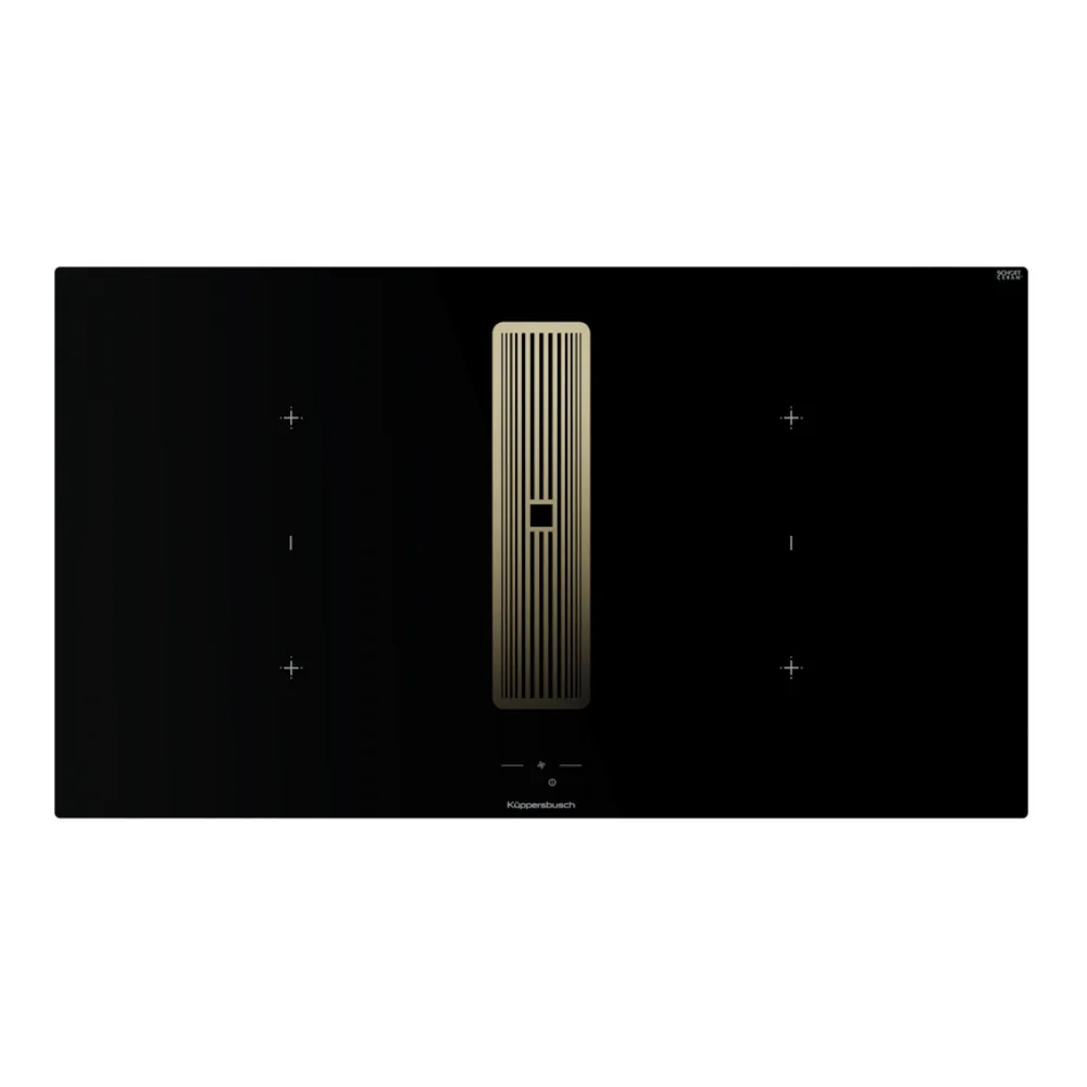 Индукционная варочная поверхность с вытяжкой Kuppersbusch KMI 9850.1 SR-S Gold