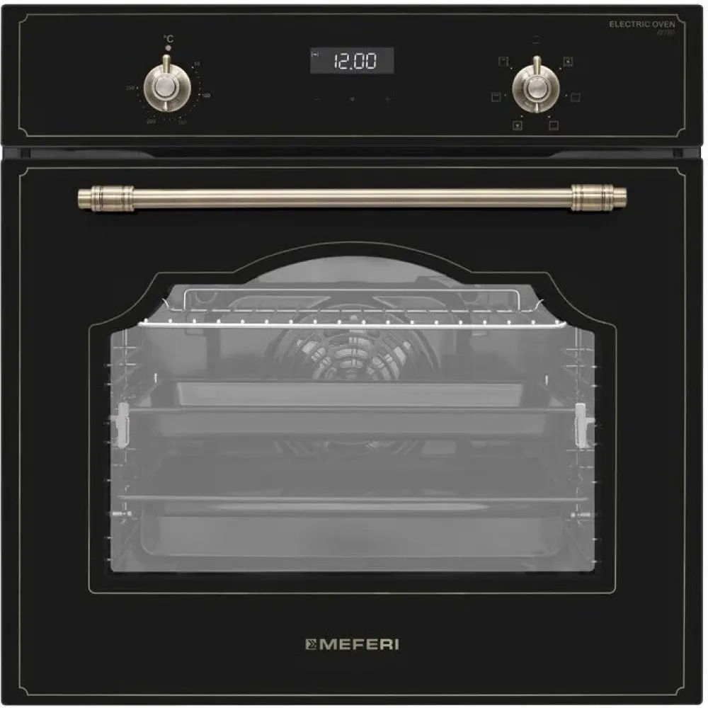 Духовой шкаф электрический MEFERI MEO606BK RETRO