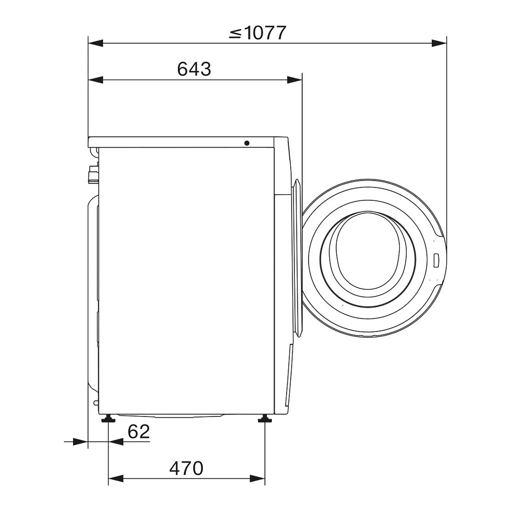 Схема встраивания Стиральная машина Miele WWA120WCS White Edition