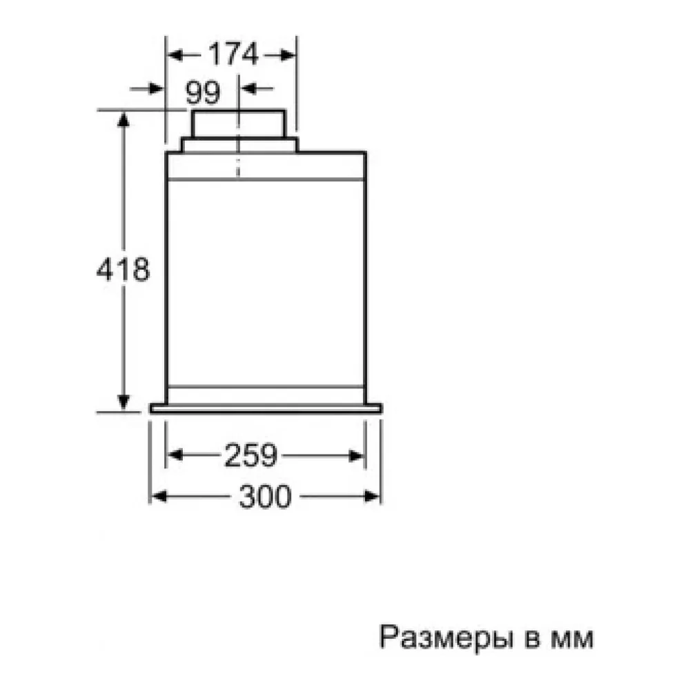 Схема встраивания Встраиваемая вытяжка Neff D57ML66N1