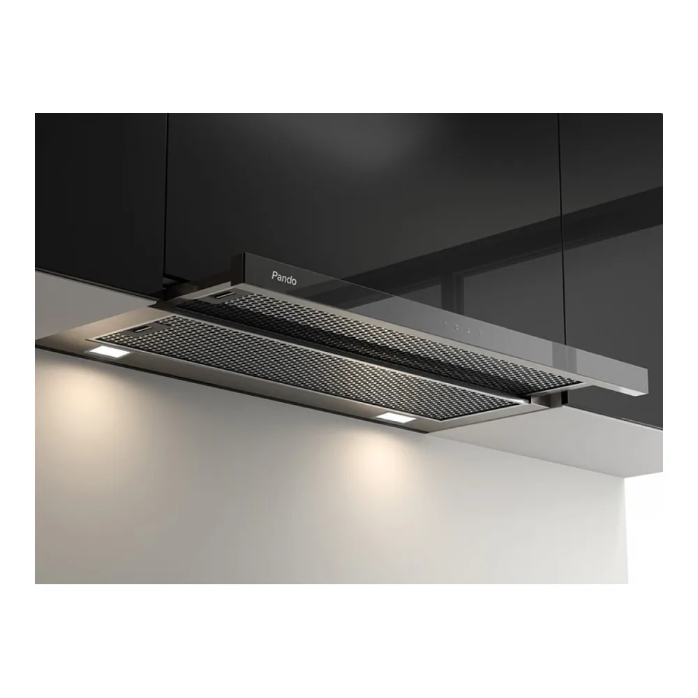 Встраиваемая вытяжка Pando IES/90 IX TOUCH CT NEGRO 850 SEC