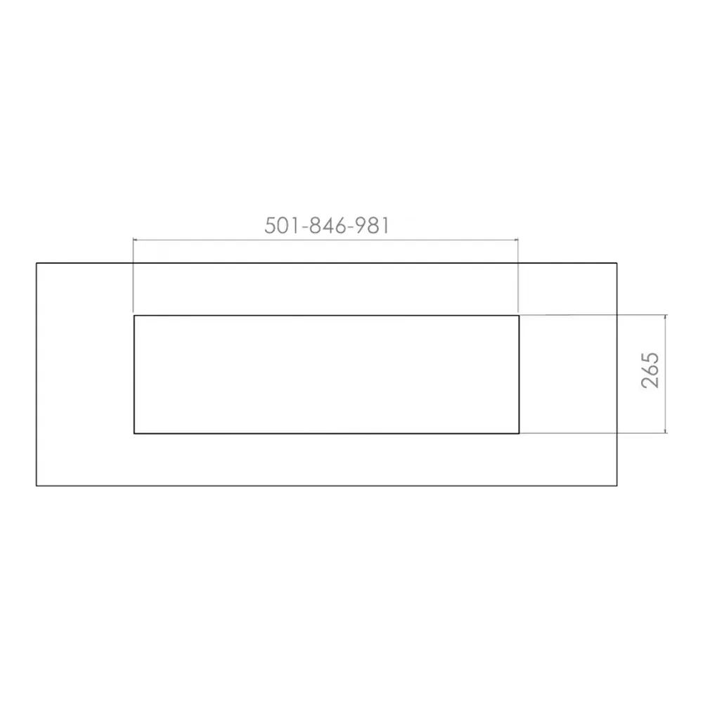 Схема встраивания Встраиваемая вытяжка Pando PRO/85 INOX V.850 SEC